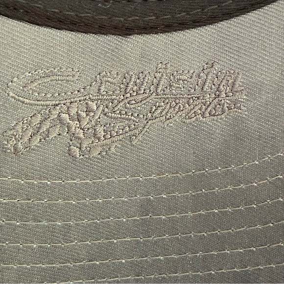 General Motors Chevy Silver Logo Gray Mesh Adj Snapback Trucker Cap Unisex EUC - Picture 8 of 8